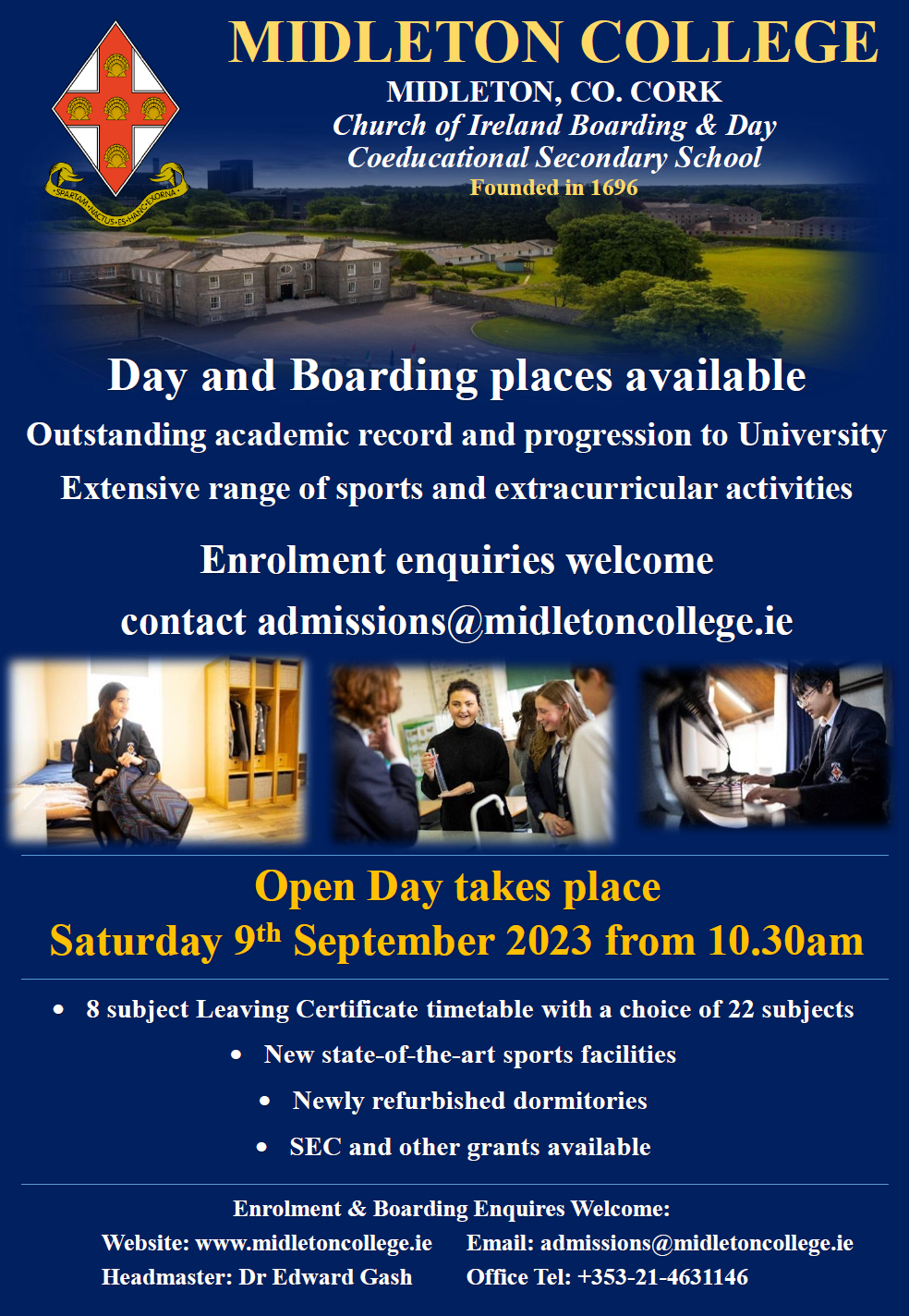 Read more about the article Open Day 9 September 2023
