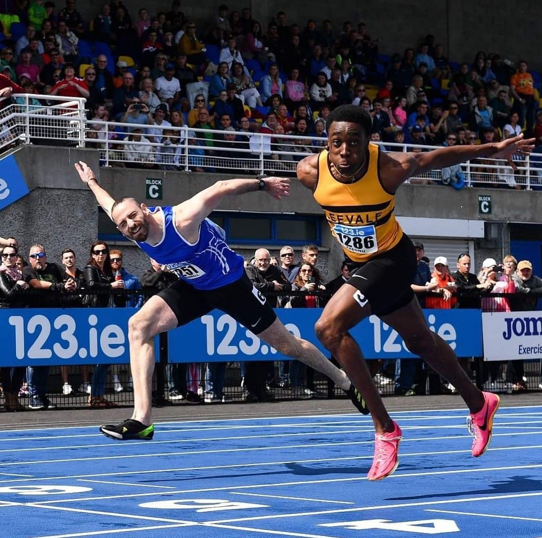 Read more about the article A Triumph on the Track: James Ezenou, Midleton College Alumnus, Wins Irish National Championship in 110m Hurdles